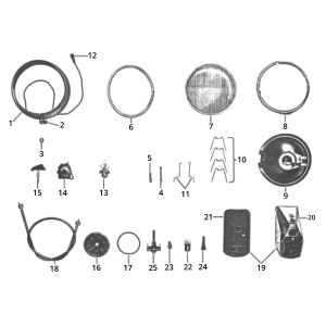 Zundapp GTS 50 517-39L0 przednie i tylne światło