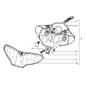Lampa przednia Gilera Runner 98-2005 2-suwowa