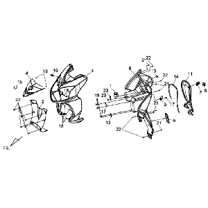 Światła kierunkowskazów Sym Jet 4 (GY7450U) szary
