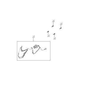 Lampa przednia Kymco Agility 10' 4-suwowa ciemnoszary