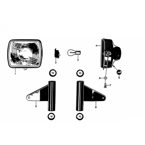 Reflektor Zundapp KS 50 530-012 i 014