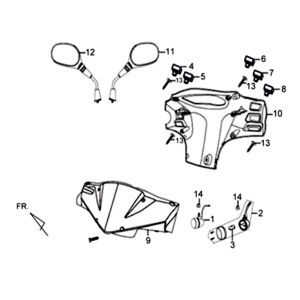 Osłona reflektora Sym XPRO 50 E4