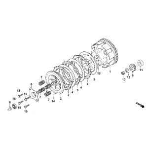 Sprzęgło Honda MB/MT/MTX/MBX 50 i 80