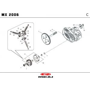 Sprzęgło Rieju MX niebieskie 2010 2-suwowe
