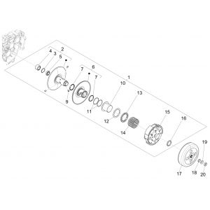 Sprzęgło Vespa Sprint 125 4T 3V IE ABS E5 2021 (EMEA)