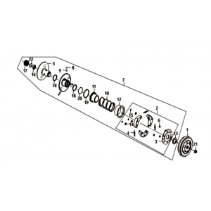 Sprzęgło Sym Fiddle II euro4 (WH-006) Białe