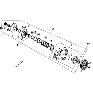 Sprzęgło Sym Orbit II (WH8018P) biały