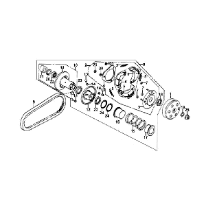 Sprzęgło V String Sym Orbit (BU289) niebieski