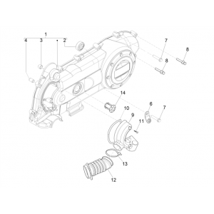 Pokrywa sprzęgła Vespa Sprint 4-suwowy 3-zaworowy (euro4 wtrysku IGET)