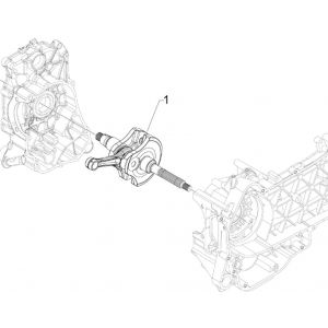 Piaggio MP3 300 ie E4 LT BUSINESS wał korbowy - SPORT NOABS-ABS 2016 - 2018 (EMEA)