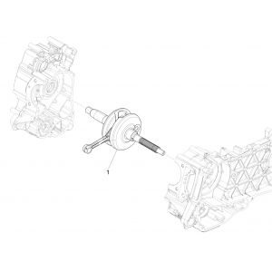 Vespa GTS 125 4-suwowy IE ABS Euro4 wał korbowy 2016-2018