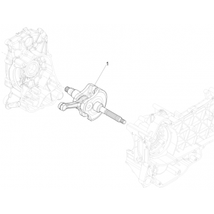 Piaggio Beverly 300 4T 4V HPE ABS E5 2021-2022 wał korbowy (EMEA)