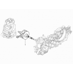 Wał korbowy Piaggio Beverly 350 E3 Sport Touring 2013-2014