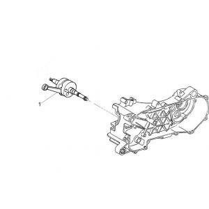 Wał korbowy Piaggio Zip 2000 4-suwowy AC