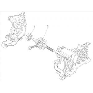 Vespa Primavera 4-suwowy wał korbowy 3V (wtrysk Euro5 IGET) 