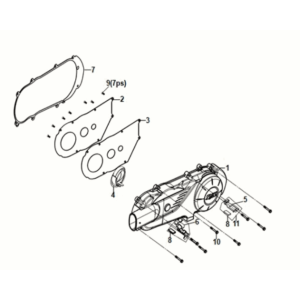 L. crank case cover Sym Jet 14 125I AC E5 2021-2024