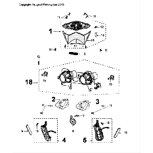 Światło Peugeot Speedfight 4 LC czarne