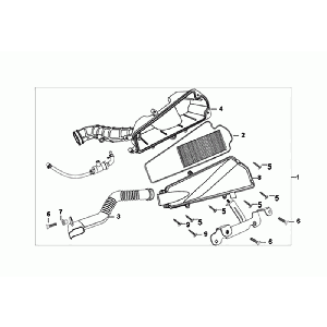 Filtr powietrza Sym Fiddle III - Filtr powietrza Sym Fiddle III