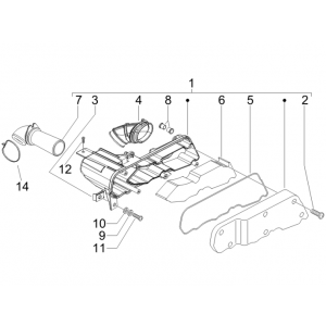 Filtr powietrza Gilera Runner 50 SP 2010-2017