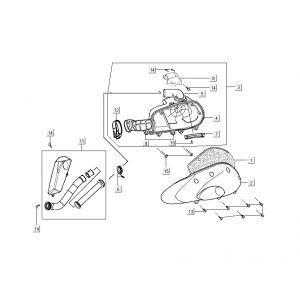 filtr powietrza Kymco Grand Dink 2-suwowy Srebrny