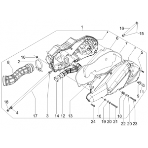 Filtr powietrza Piaggio Beverly 500 E3 2007-2012