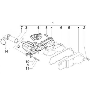 Filtr powietrza 2 Vespa S 2-suwowy