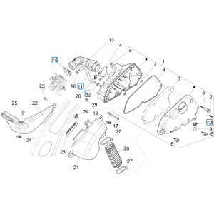 Filtr powietrza Vespa Sprint 125 4T 3V IE ABS