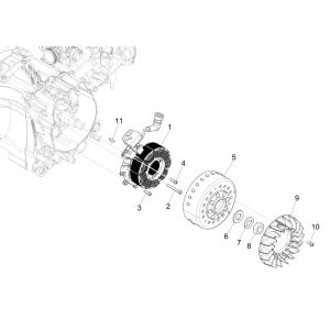 Piaggio Medley 125 ABS E5 2021-2022 (EMEA) Zamienniki żarówek magnetycznych
