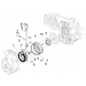 Piaggio Beverly 125 RST 4T 4V IE E3 2010-2015 (EMEA) koło zamachowe magnetyczne