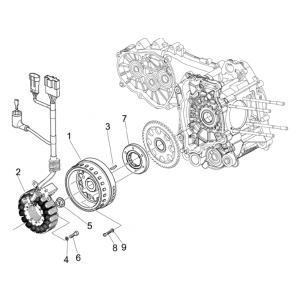 Magnetyczne koło zamachowe Piaggio Beverly 500 E3 2007-2012