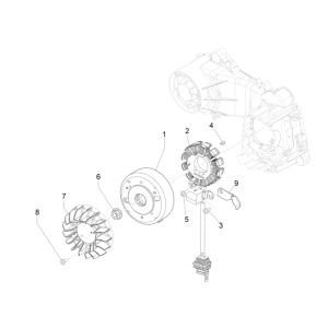 Piaggio Liberty 50 4-suwowe magnetyczne koło zamachowe (IGET Euro 5)