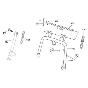Middenstandaard - Zijstandaard AGM VX50i