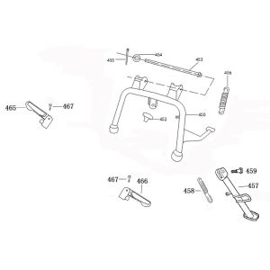 Stojak środkowy Benzhou ZN50QT-36 szampan