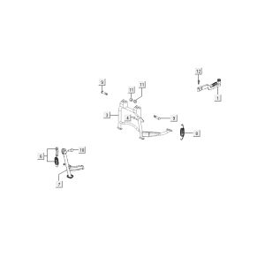Midstand Kymco Agility 10' 4-suwowy ciemnoszary