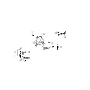 Midstand Kymco Carry 4-suwowy czarny