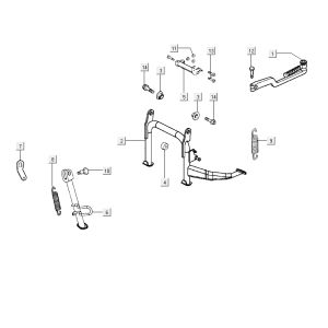 Midstand Kymco City 16' 4-suwowy czarny