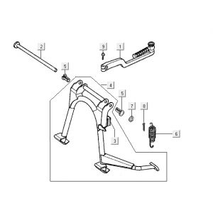 Midstand Kymco Super9 2t lc dolny matowy czarno-czerwony