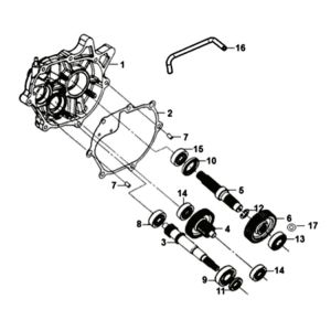 Mission case-drive shaft Sym Orbit II 125i E4