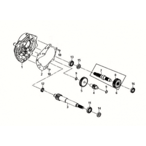Obudowa misji - wał napędowy Sym Fiddle III 50 E3
