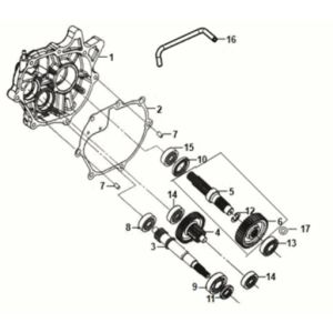 Mission Case - Drive Shaft Sym Orbit III 125I E5