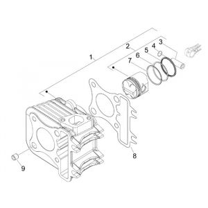 Cylinder Piaggio New Fly 4-suwowy 4-zawór