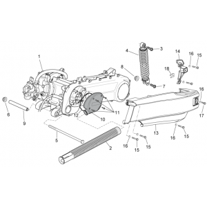Silnik I Aprilia SR 50 H2O ie+carb 2004-2009