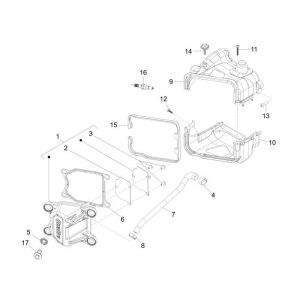 Filtr powietrza Piaggio New Fly 4-suwowy 4-zawór