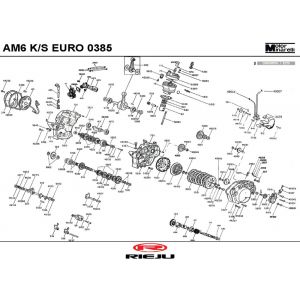 Silnik Rieju MRX pro czarno-SRS 2008 2-suwowy