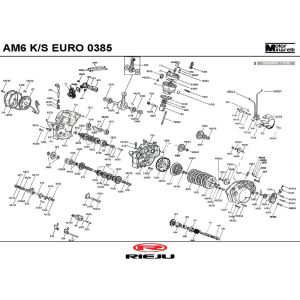 Motor Rieju MRX pro czarny 2006 2-suwowy