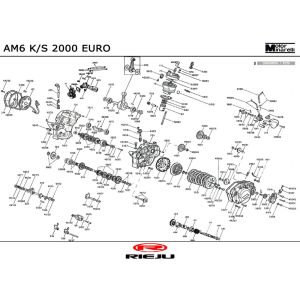 Silnik Rieju RR sport pomarańczowy 2004 2-suwowy