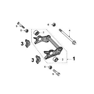 Zawieszenie Silnika Peugeot Jet Force LC Wtrysk Czerwony