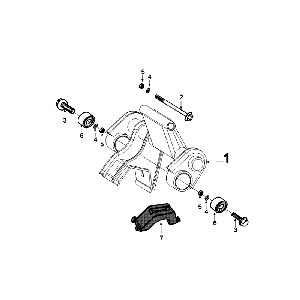 Zawieszenie silnika Peugeot Speedfight 4 4-suwowe Czarne