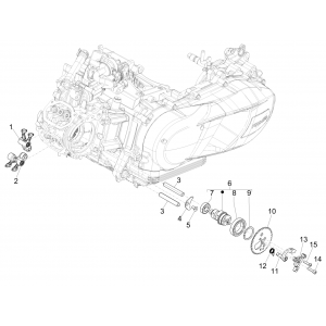 Vespa GTS 125 4-suwowy IE ABS Euro4 wałek rozrządu 2016-2018