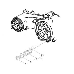 Filtr oleju Piaggio Zip 2000 4-suwowy AC
